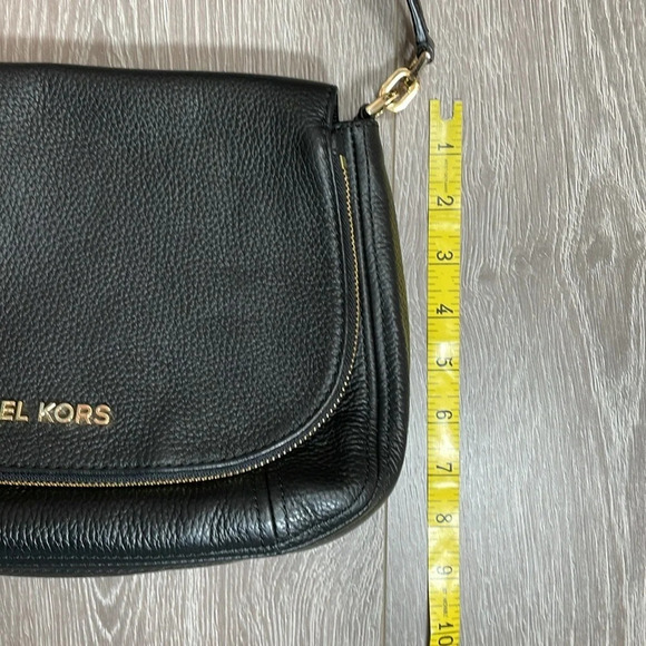 NWOT Michael Kors Bedford Convertible Flap Crossbody Shoulder Bag Black Leather - Picture 11 of 16